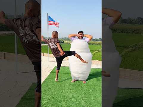 Testing If Bubble Wrap Can Stop a Kick! #america