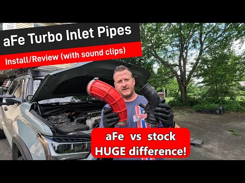 aFe Turbo Inlet Pipes, Install/Review on a 2022 Toyota Tundra TRD Pro