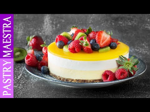 Mango and Coconut Mousse Cake (Gluten Free, Egg Free, No-Bake) | Pastry Maestra