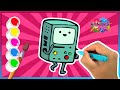 BMO From Adventure Time How To Draw And Paint Colors And Fun 161