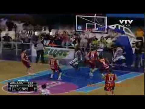 #LUB: Alley oop entre Smith y Dilligard, AGUADA 85-75 GOES. 20/12/2013 Liga Uruguaya