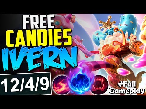 BOT LANE APC IVERN | JOIN FOR FREE CANDIES | Ivern VS Kai'Sa BOT Lane Build Season 8 PBE Gameplay