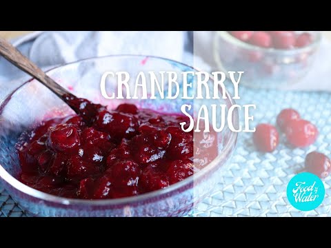 Cranberry Sauce sweetened with Maple Syrup