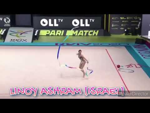 LINOY ASHRAM FROM ISRAEL GOLD MEDAL RHYTHMIC GYMNASTICS.