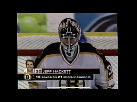 New Jersey Devils @ Boston Bruins (Game 3) - April 13, 2003 - Jeff Hackett, Nick Boynton