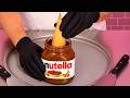 Watch How Nutella Cornetto Turn Into Ice Cream Magic ASMR