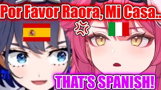 Kronii Can’t Stop Speaking Spanish When She Tries To Speak Italian With Raora