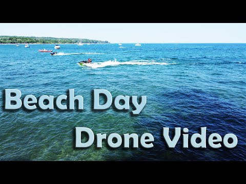 Beach Day Drone Video I Woodbine Beach I June 6th 2021