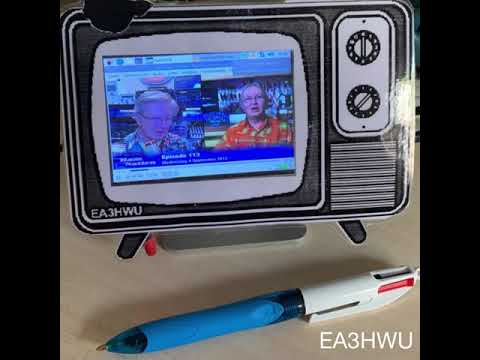EA3HWU prototipo TV vintage con Rpi B para HamClock