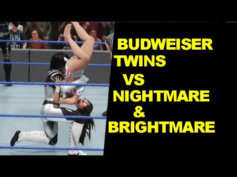 WWE 2K19 Budweiser Twins vs Nightmare & Brightmare - Elimination Mixed Tag Team