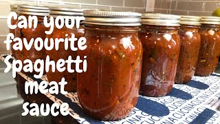 HOW TO  CAN Homemade Spaghetti Meat Sauce