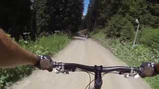 preview picture of video 'Freeride Lenzerheide auf dem neuen Teil des Flowtrail'