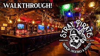 STRAY PIRATE Tropical Bar in Las Vegas, Nevada! Tiki Bar Walkthrough!