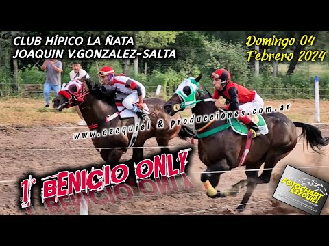 BENICIO ONLY vs BOLSONARO (club Hipico La Ñata Joaquin.V.Gonzalez) Domingo 04 De Febrero. 2024