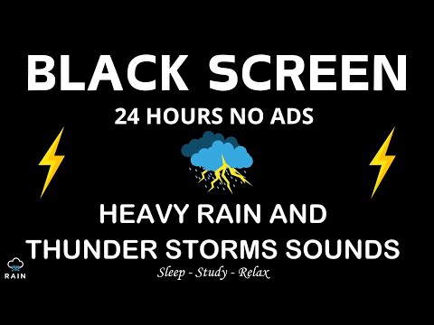 🔴 Defeat Insomnia in 3 Minutes ⛈️ Heavy Rain Ambience to Silence Thoughts & Induce Sleep