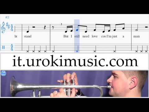 Lezioni di Tromba Sam Smith Stay With Me Parte#2 Melodia Tutorial Spartito Imparare Insegnante