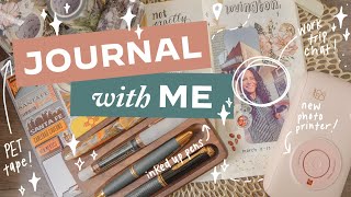 Cozy Journaling in my TN Insert ft. The Washi Tape Shop & HPRT Photo Printer!