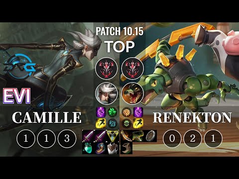DFM Evi Camille vs Renekton Top - KR Patch 10.15