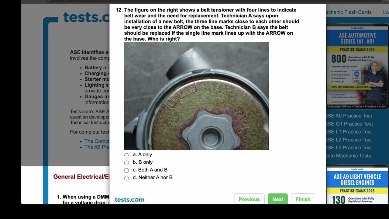 ASE A6 Practice Test