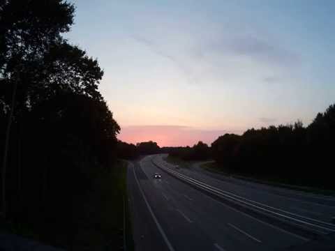 Autobahnbrücke A 61 Zeitraffer Auffahrt Venlo/Koblenz 09.08.2015