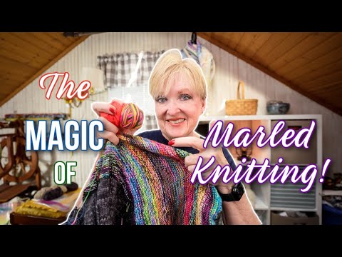 Knit Style Podcast Episode 324-The Magic of Marled Knitting 💜💛🖤
