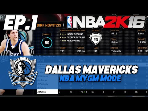 NBA 2K16: Mavericks MyGM ep. 1 - "Team Overview"