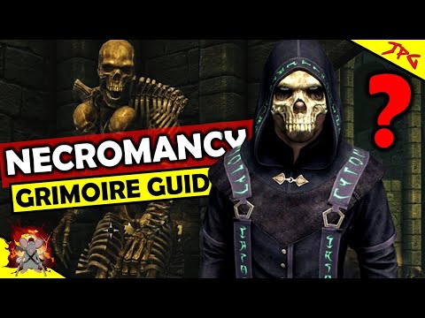 SKYRIM NECROMANCY GUIDE - 13 New Spells! Necromancy Robes? Skyrim Anniversary Necromancer Grimorie