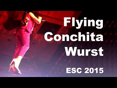 Eurovision Song Contest Opening Ceremony with flying Conchita Wurst, 2015 05 23
