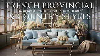 Timeless French-Inspired Interior: Designing with French Provincial & Country Styles