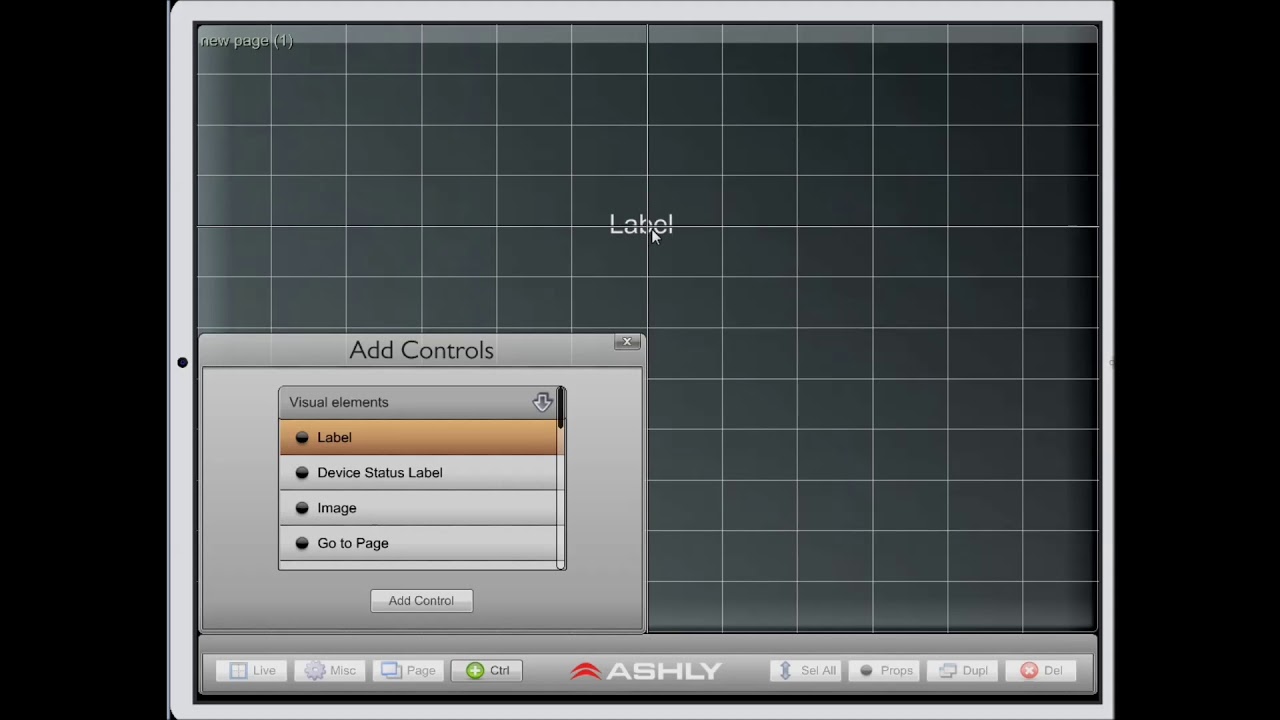 Ashly Remote for iPad Instructional Video - add Controls
