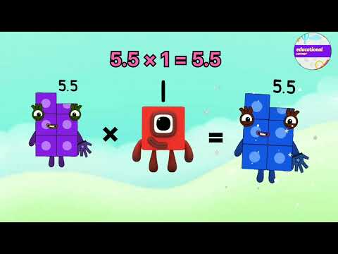 5.5 decimal multiplication | 5.5 times table | learn to count ‎@educationalcorner110