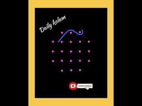 easy 5 dot neli kolam | melikala muggulu | 5*3 dots | simple design | Daily Kolam