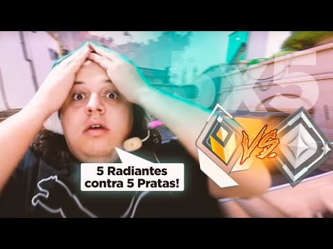 5 Radiantes vs 5 pratas com desafios | PERDEMOS?????