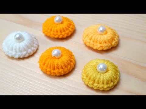 Super Easy Woolen Flower Craft Ideas with Finger | Diy Flower Making Tricks | Handmade at Home