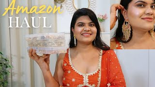 Amazon Jewellery haul under 500 | INDIAN JEWELLERY FOR EVERY OUTFIT,  TRADITIONAL earrings