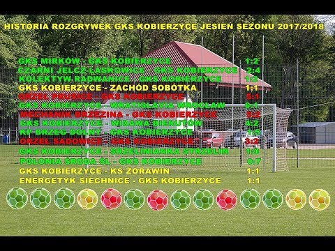 WSZYSTKIE BRAMKI ZDOBYTE PRZEZ GKS KOBIERZYCE NA JESIENI SEZONU 2017 - 2018