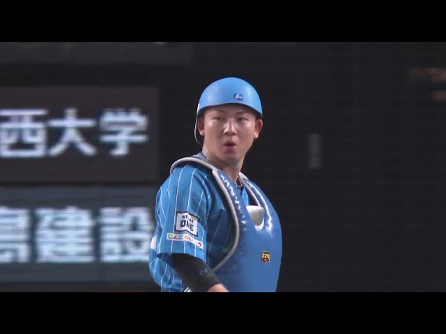 【6回表】捕ってからが早い!! ライオンズ・古賀悠斗 ストライク送球での見事な盗塁阻止!!  2023年8月24日 埼玉西武ライオンズ 対 オリックス・バファローズ