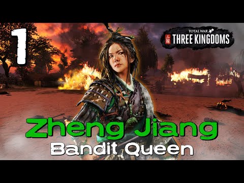 RISE OF THE BANDIT QUEEN!! | Zheng Jiang | Total War: Three Kingdoms | Romance Stream Campaign 1