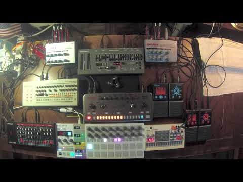 Volca Sample TT-78 TR-09 SH-01A JX-03 - Live Techno Rock n Funk Jam - 2018-04-22