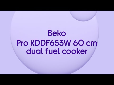 Beko Pro KDDF653W 60 cm Dual Fuel Cooker - White - Quick Look