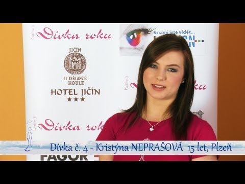 Dívka č. 4 Kristýna NEPRAŠOVÁ - medailonek finalistky Dívka roku 2013