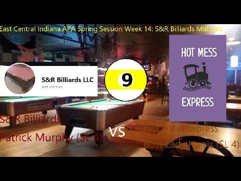 Marion APA 9-Ball (Spring WK14) S&R Billiards Patrick M SL4 vs Hot Mess Express Boss Lady Harris SL4