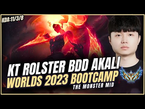 Kt Rolster BDD Akali mid vs Neeko | Challenger Akali Gameplay lol Worlds 2023 | S13 Patch 13.20 ✅🥇