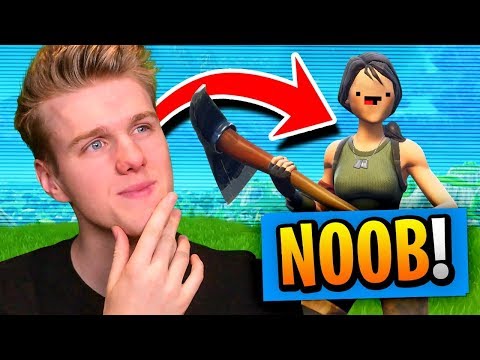 PRETENDING To Be A *NOOB* In Fortnite Battle Royale!