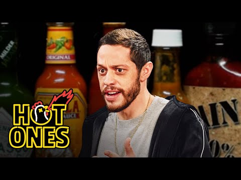Pete Davidson Drinks All the Milk While Eating Spicy Wings | Hot Ones