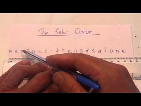 How to Create a Coded Message - The Ruler Method - Secret Code - Step by Step Instructions