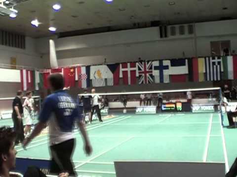 MMČR badminton 2009 MS Dmytro Zavadsky UKR - Simon Maunoury FRA 01