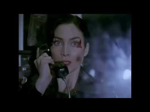 Lobby shootout and club imagery suggested by a Matrix trailer still