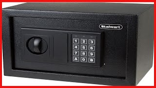 Stalwart Electronic Digital Steel Safe Box with LED Keypad and 2 Manual Override Keys