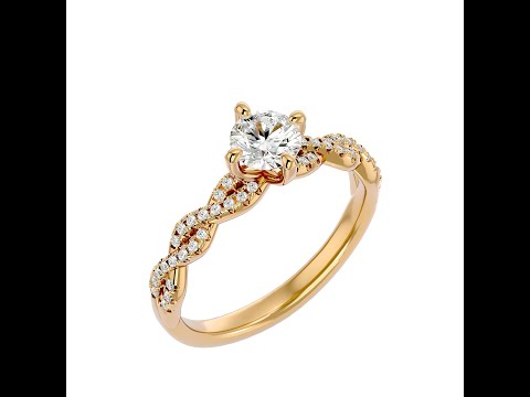 Inel de logodna Captivant Vintage Aur Alb 18k Genuine Diamonds  - Ilona